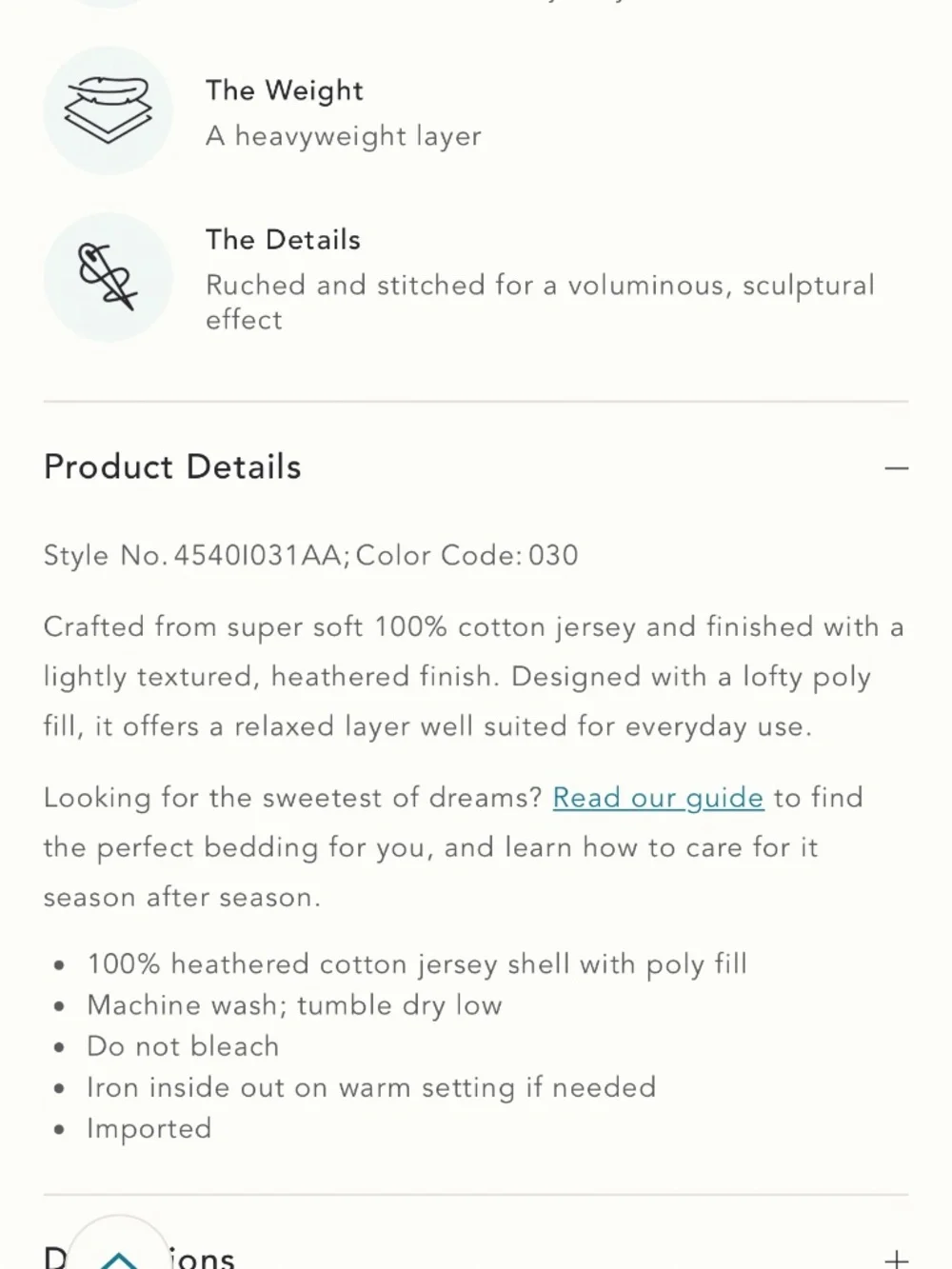 Anthropologie Brooke 100% Cotton Jersey Quilt and Shams
